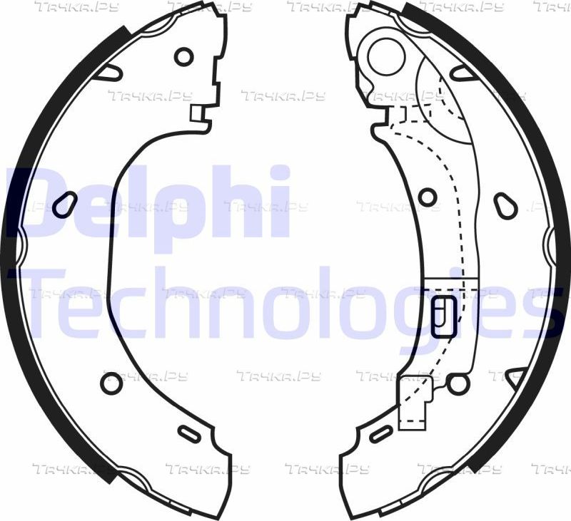 Тормозные колодки Delphi. Артикул LS1925
