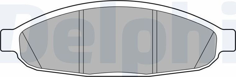 Тормозные колодки Delphi (Low-Metallic). Артикул LP3555