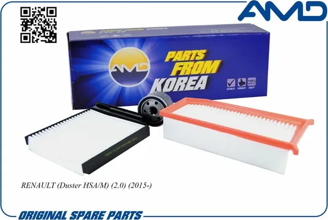 Комплект фильтров (масл.8200768913 + возд.165467674R + салон.8201153808) (AMD). Артикул AMDSETF147