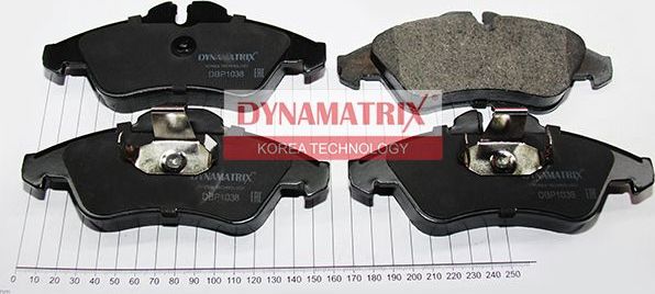 Тормозные колодки Dynamatrix. Артикул DBP1038