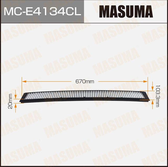 Салонный фильтр Masuma. Артикул MC-E4134CL