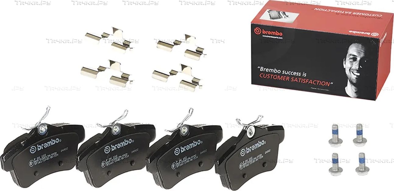 Тормозные колодки Brembo PRIME LINE задние для Citroen DS5 2011-2015. Артикул P 06 102