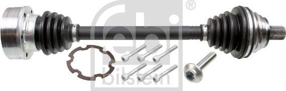 Полуось (привод в сборе, приводной вал) Febi Bilstein. Артикул 182590
