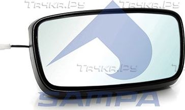 Зеркало боковое Sampa для DAF CF 65 2001-2013. Артикул 051.127