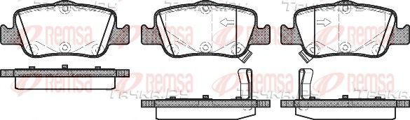 Тормозные колодки Remsa задние для Hyundai i30 II 2015-2017. Артикул 1356.02