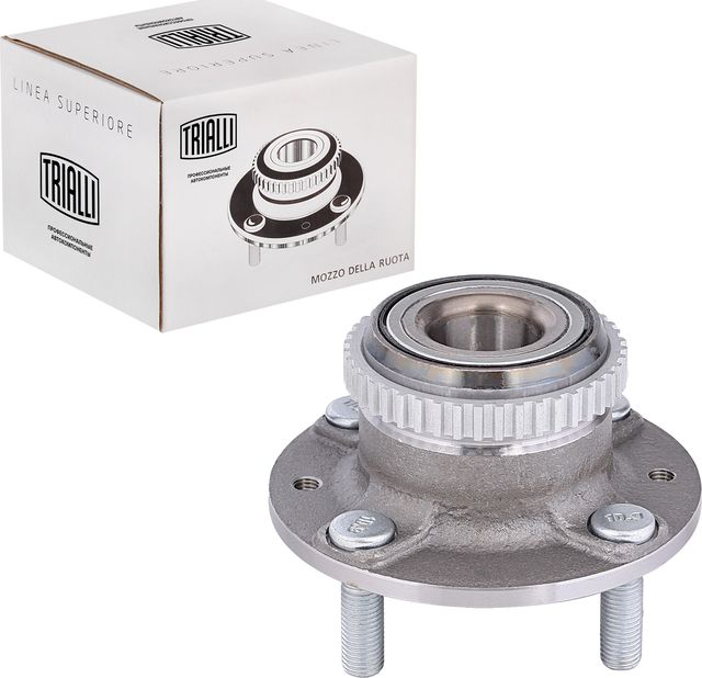 Ступица колеса с интегрированным подшипником (в сборе) Trialli задняя для Kia Sephia I 1993-1997. Артикул MR 0880