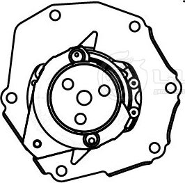 Помпа (водяной насос) Luzar для Volvo XC70 II 2007-2016. Артикул LWP 1059