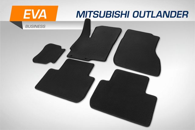 Коврики AutoFlex в салон автомобиля EVA (ЭВА, ЕВА) Business для Mitsubishi Outlander III поколение 2012-2018 2018-2026. Артикул 3400101