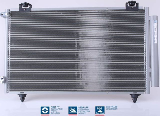 Радиатор кондиционера (конденсатор) Nissens (алюминий) для Toyota Corolla E120, E130 2002-2008. Артикул 940299