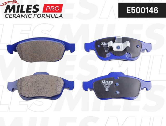 Тормозные колодки Miles (Керамика) передние для Renault Megane IV 2010-2026. Артикул E500146