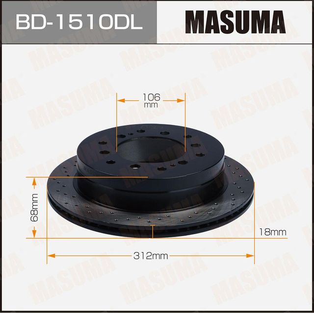 Тормозной диск Masuma. Артикул BD-1510DL