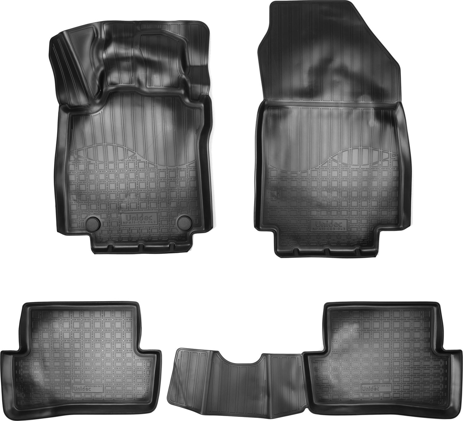 Коврики Норпласт 3D для салона Renault Clio IV 2012-2019. Артикул NPA11-C69-043