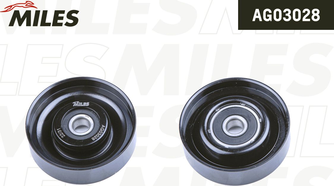 Направляющий (ведущий) ролик приводного поликлинового ремня Miles. Артикул AG03028