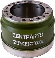 Тормозной барабан Zentparts задний для Volvo  FMX 1998-2005. Артикул Z01639