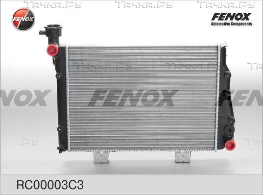 Радиатор охлаждения двигателя Fenox для ВАЗ 2107 1983-2012. Артикул RC00003C3