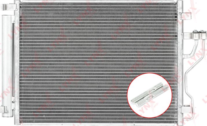 Радиатор кондиционера (конденсатор) LYNXauto. Артикул RC-0308