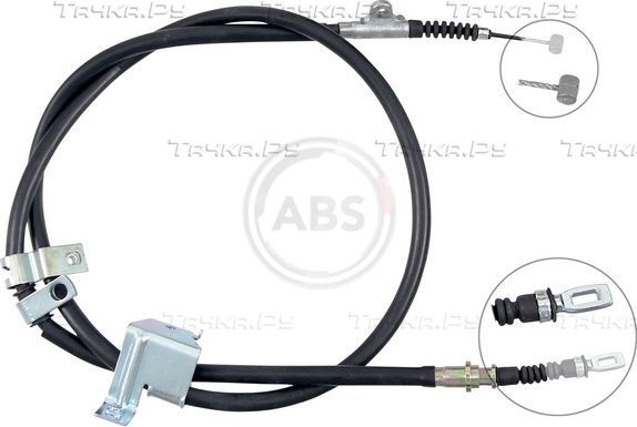 Трос ручника (тросик ручного тормоза) ABS. Артикул K17430