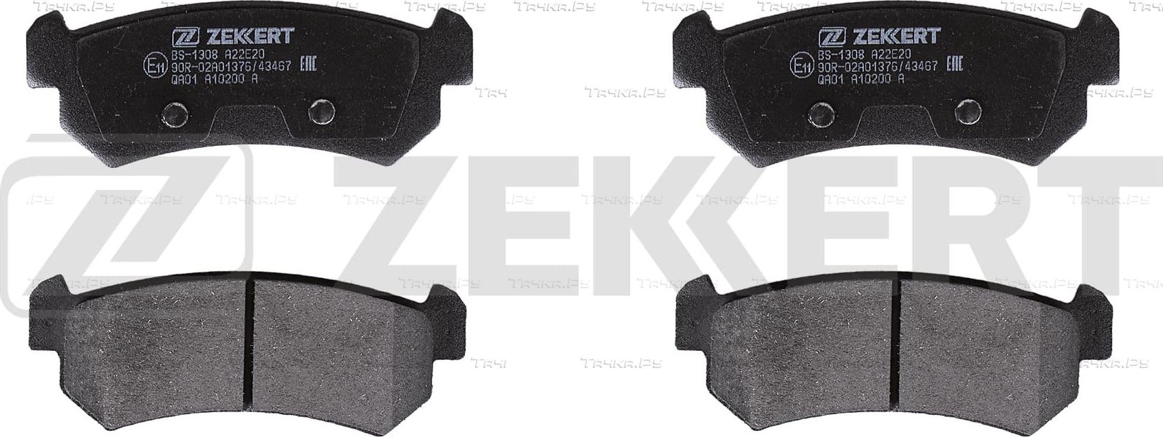 Тормозные колодки Zekkert задние для Daewoo Nubira III 2003-2004. Артикул BS-1308