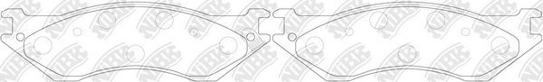 Тормозные колодки NiBK передние для Lincoln Navigator I 1997-2002. Артикул PN0079