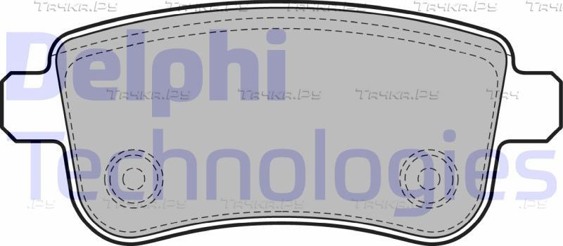 Тормозные колодки Delphi (Low-Metallic). Артикул LP2153