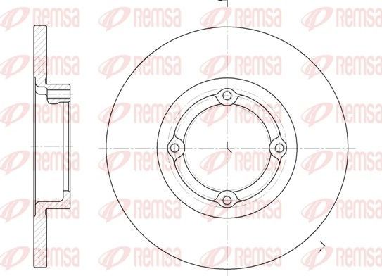 Тормозной диск Remsa. Артикул 6606.00