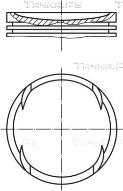 Поршень Mahle. Артикул 082 93 01