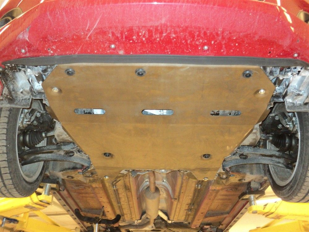 Защита алюминиевая АВС-Дизайн для картера и КПП Suzuki Swift 2004-2011. Артикул 23.06ABC