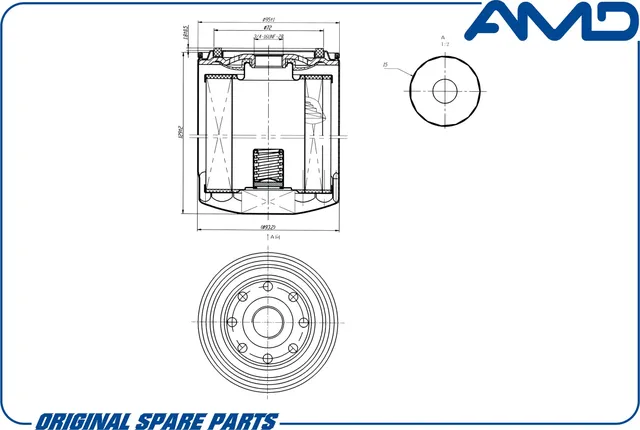 Фильтр масляный 15208-7F40A/AMD.FL523 AMD AMD. Артикул AMDFL523