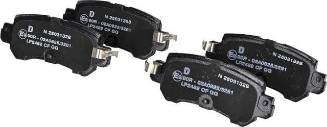 Тормозные колодки Delphi (Low-Metallic) задние для Mazda CX-3 I 2015-2026. Артикул LP2482