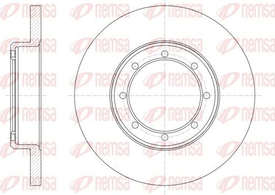 Тормозной диск Remsa. Артикул 61476.00