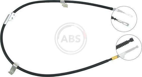 Трос ручника (тросик ручного тормоза) ABS. Артикул K15077