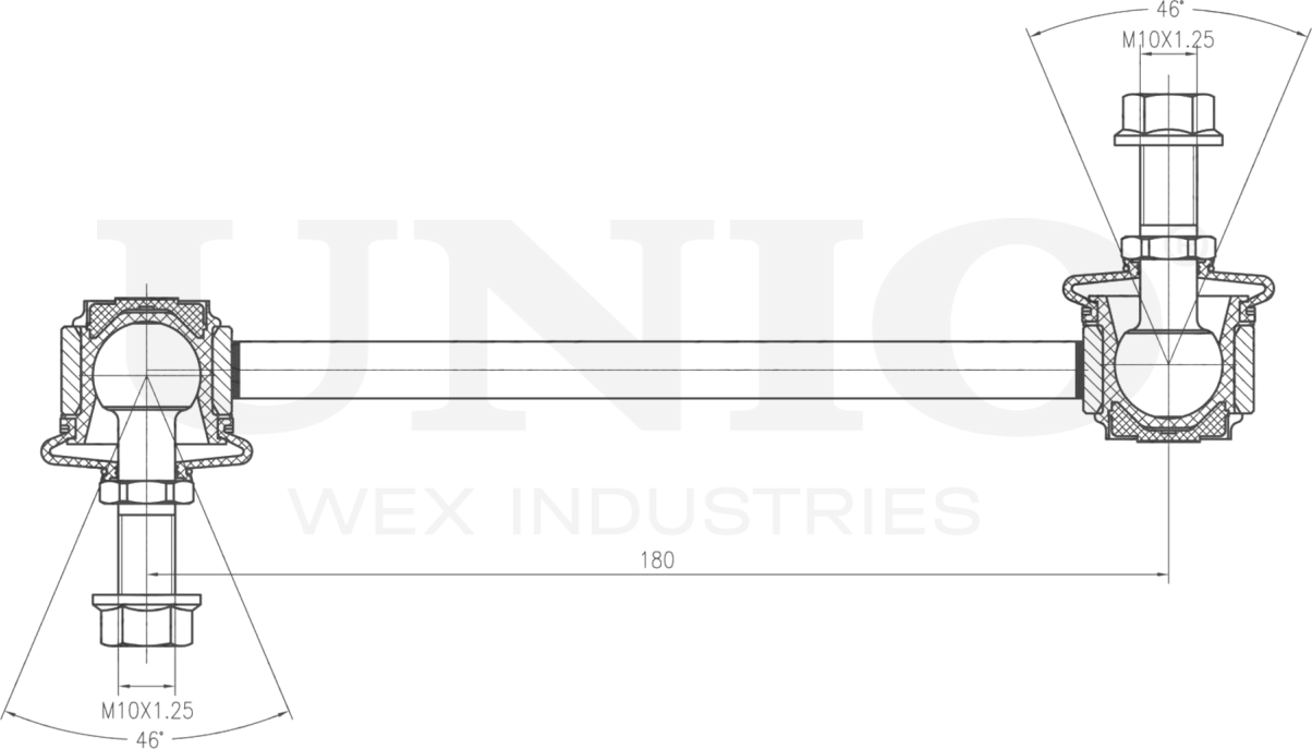 Тяга/стойка стабилизатора (Unio). Артикул SSP-50311