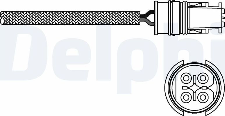Лямбда-зонд (кислородный датчик) Delphi. Артикул ES20274-12B1