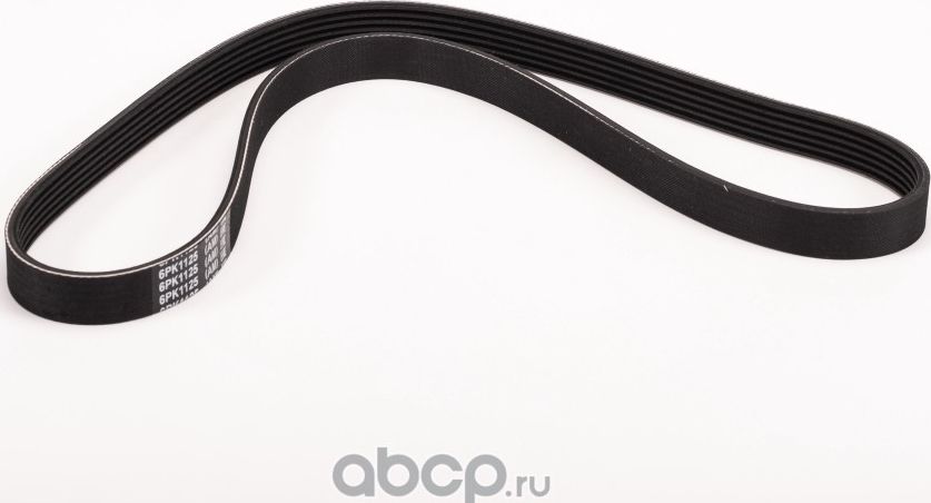 Ремень 1125 (6PK) генератора ВАЗ 2110, 2170 (16 кл) под ГУР+ кондиционер (G-Part). Артикул 6PK1125