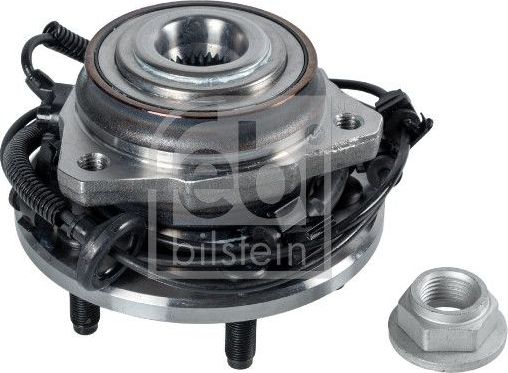 Ступица колеса с интегрированным подшипником (в сборе) Febi Bilstein передняя правая для Jeep Cherokee III (KJ) 2001-2008. Артикул 172494