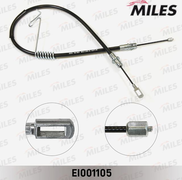 Трос ручника (тросик ручного тормоза) Miles. Артикул EI001105