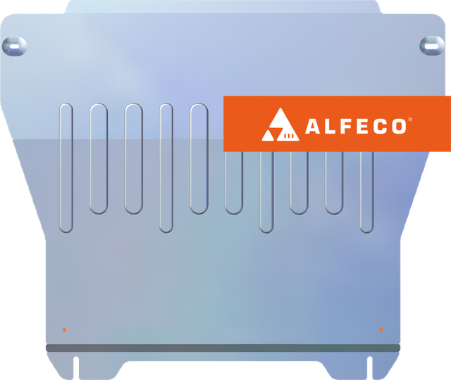 Защита алюминиевая  Alfeco для картера и КПП (установка на кронштейны) Exeed VX 2021-2026. Артикул ALF.61.03al