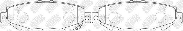 Тормозные колодки NiBK. Артикул PN1363