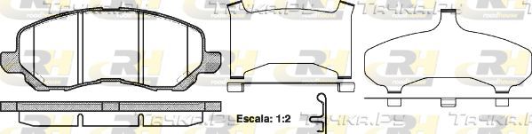 Тормозные колодки RoadHouse передние для Dodge Caliber I 2006-2013. Артикул 2804.31