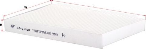 Салонный фильтр Sakura. Артикул CA-21060