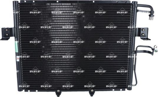 Радиатор кондиционера (конденсатор) NRF (алюминий) для Kia Sportage I 1994-2003. Артикул 35399