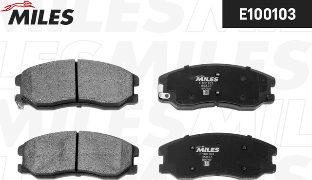 Тормозные колодки Miles (Semi-Metallic) передние для Opel Antara I 2006-2017. Артикул E100103