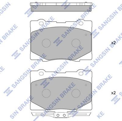 Тормозные колодки Sangsin Hi-Q. Артикул SP4141