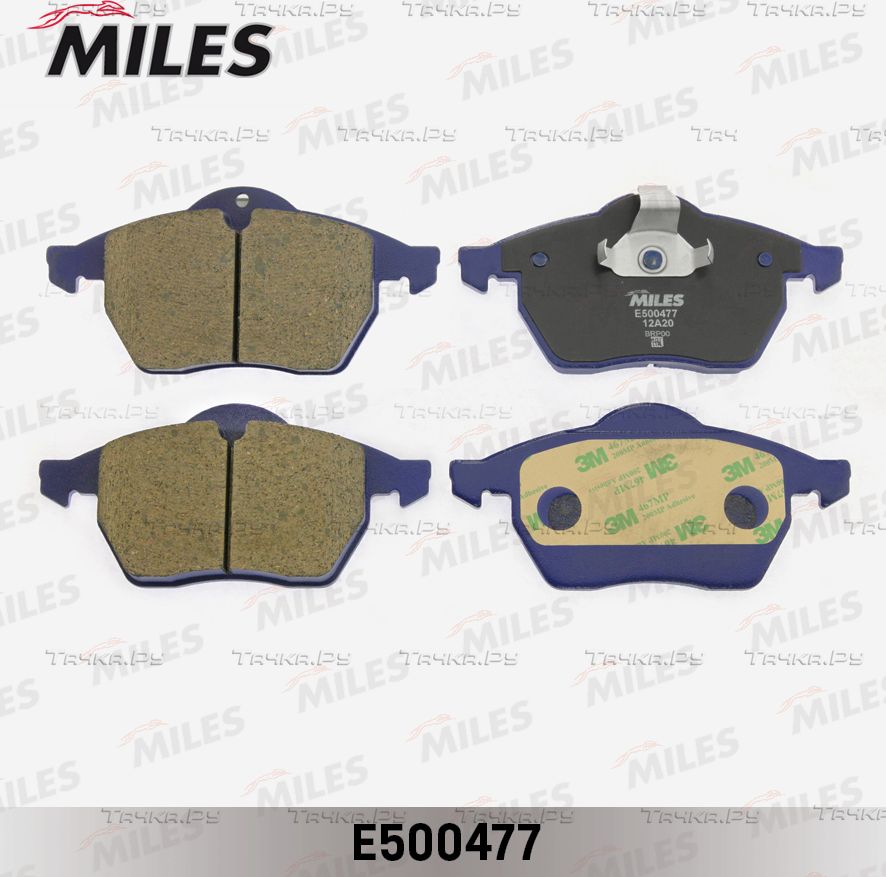 Тормозные колодки Miles (Керамика) передние для Saab 9-5 I 2000-2009. Артикул E500477