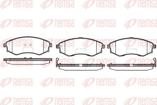 Тормозные колодки Remsa. Артикул 0318.52