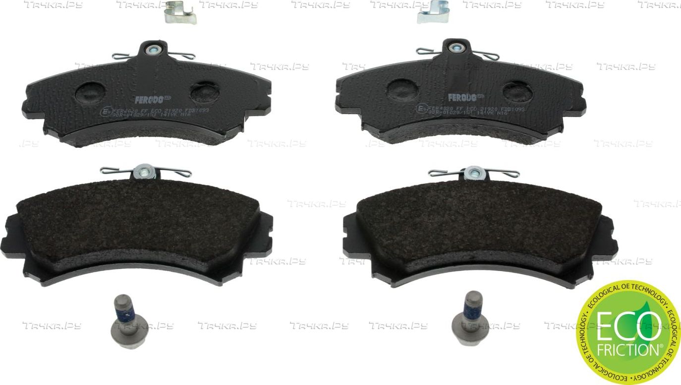 Тормозные колодки Ferodo Premier Eco Friction передние для Mitsubishi Carisma I 1995-2006. Артикул FDB1093