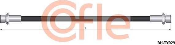 Тормозной шланг Cofle задний правый/левый для Toyota RAV4 I (XA10) 1994-2000. Артикул 92.BH.TY029