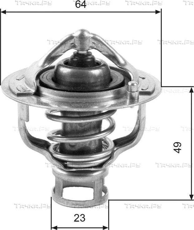 Термостат Gates для Nissan Patrol Y60 1986-1998. Артикул TH04082