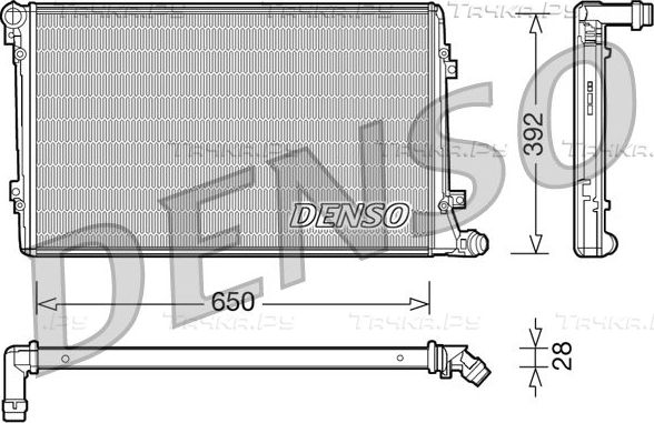 Радиатор охлаждения двигателя Denso. Артикул DRM32019