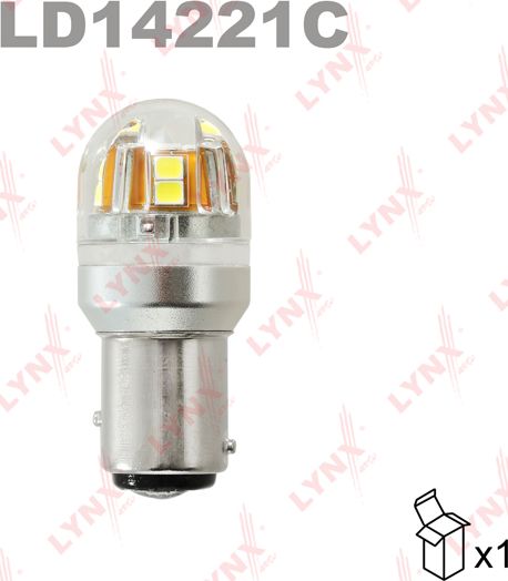 Лампа LED P21/5W 12V BAY15d 6800K Canbus (Lynxauto). Артикул LD14221C